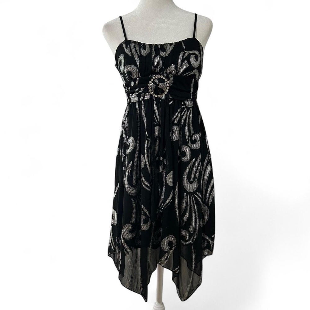 Emerald Sundae Black and Silver Dress